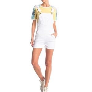 Frame Denim Palazzo white short jumpsuit